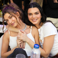 Kendall Jenner throws an arm around friend Hailey Bieber