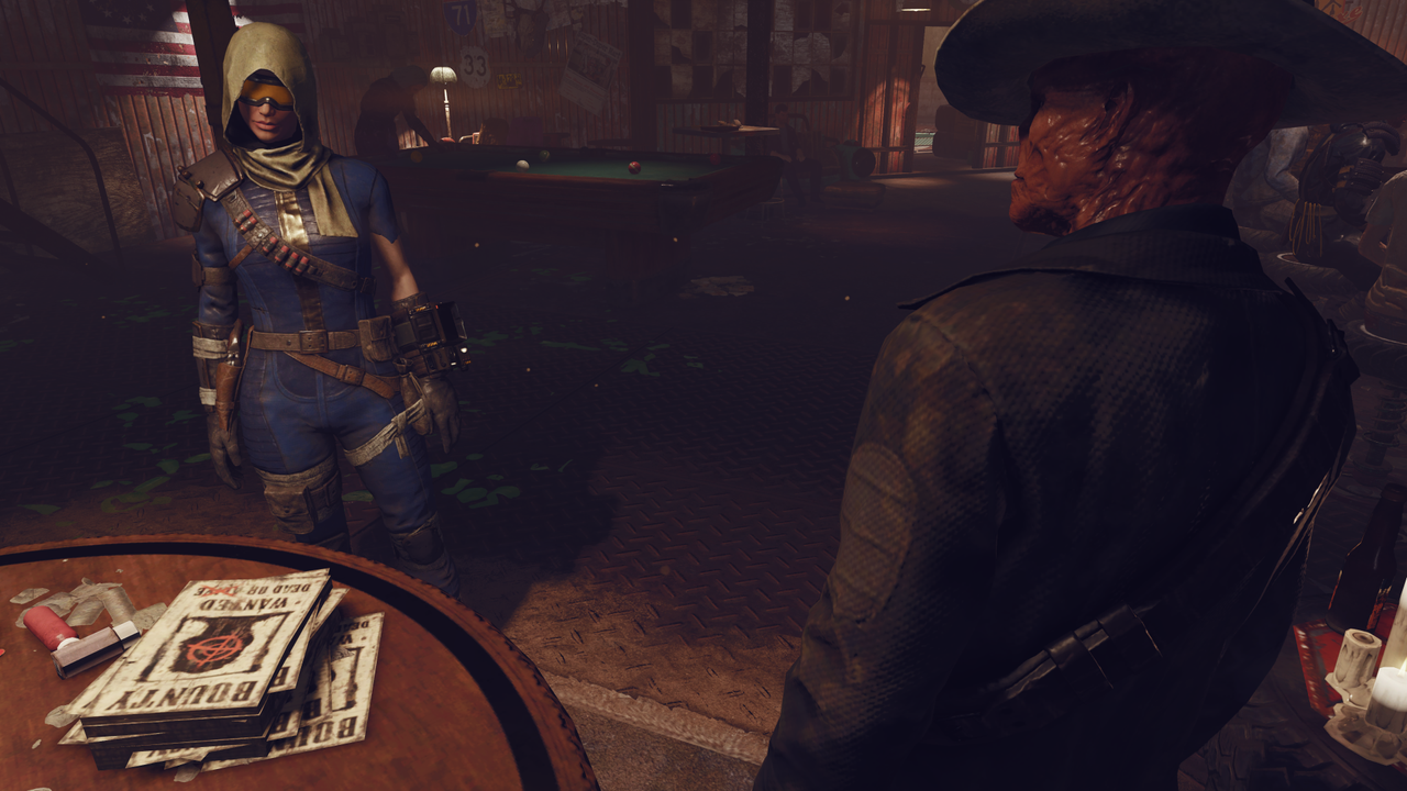 Screenshots from the Burning Springs update in Fallout 76