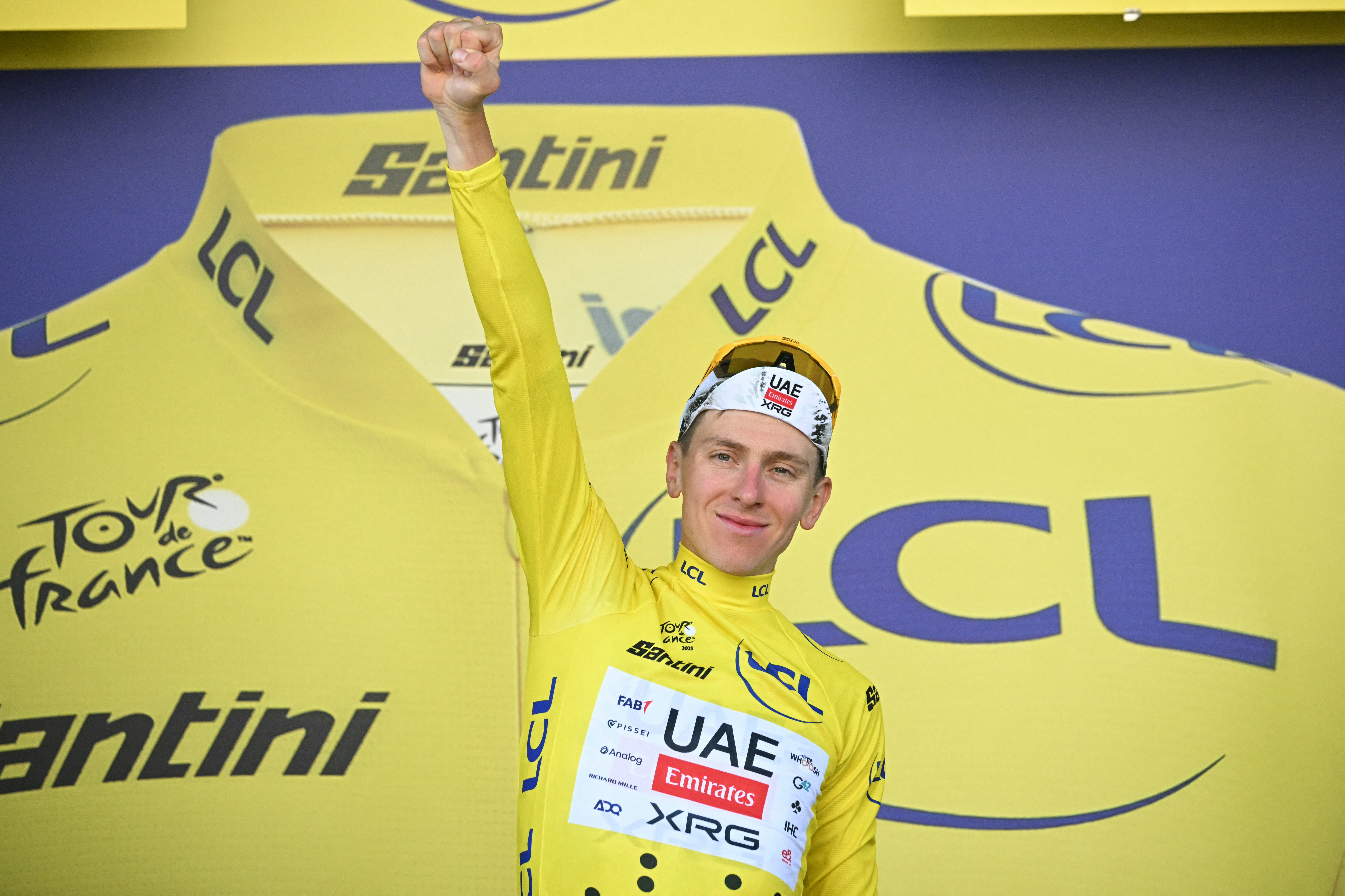 Tadej Pogačar at 2025 Tour de France 