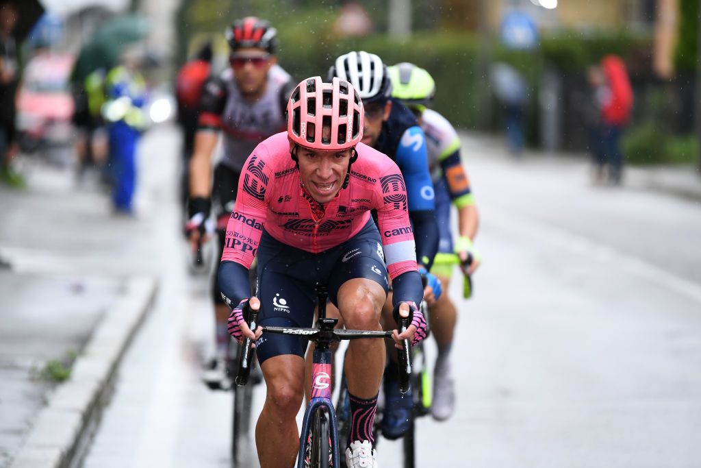  Rigoberto Uran of Colombia and Team EF Education Nippo competes during the 100th Tre Valli Varesine