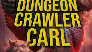 Text and cat from the cover of Dungeon Crawler Carl