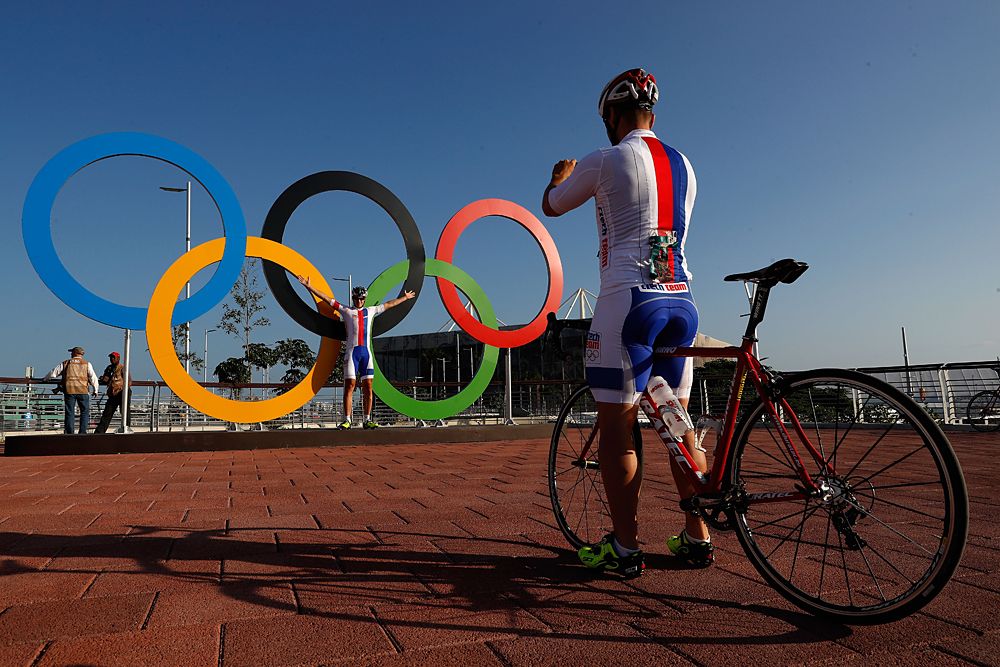 Cyclists prepare for the 2016 Olympic Games in Rio