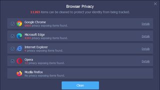iTop VPN browser cleaning