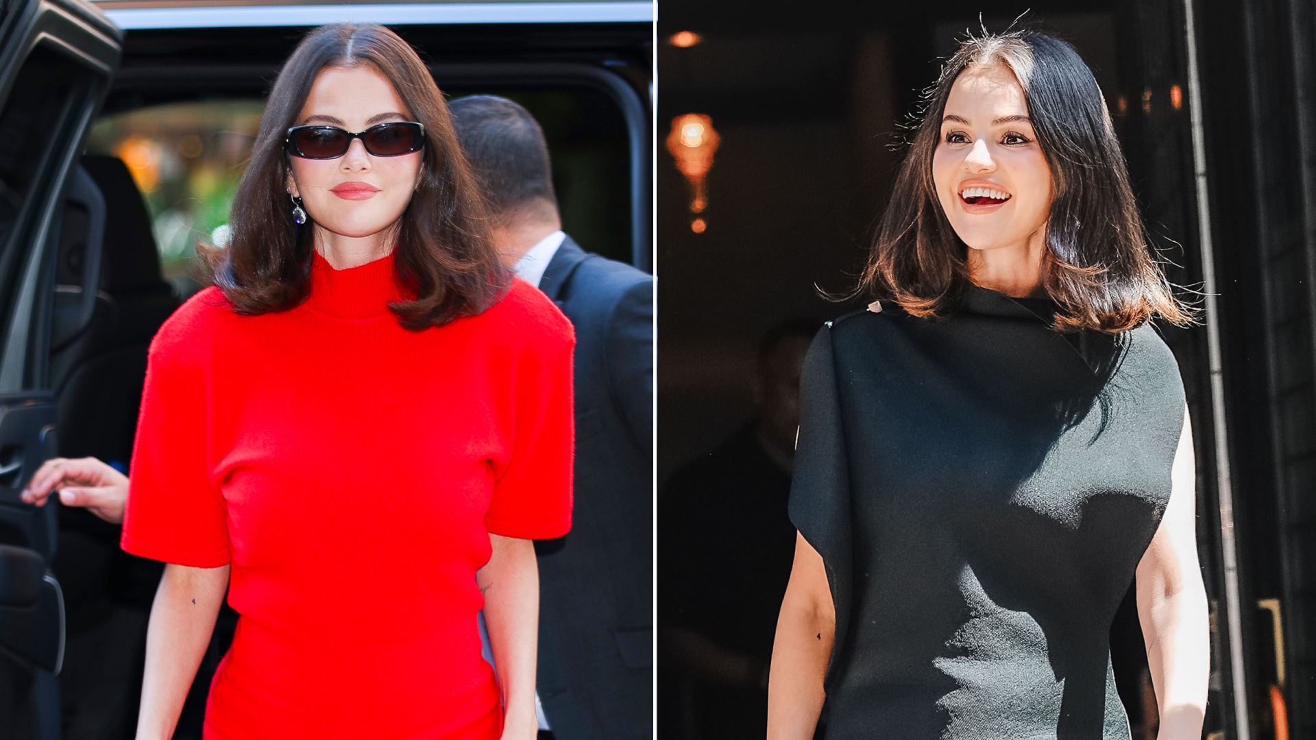 Selena Gomez wore two mini dresses on September 8