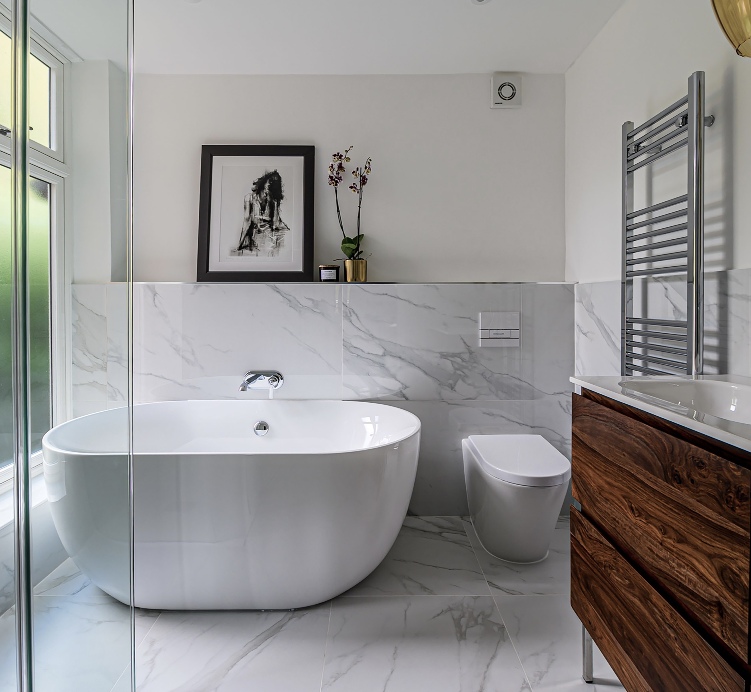 14 Best Gray Bathroom Ideas - Chic Gray Bathroom Design Pictures