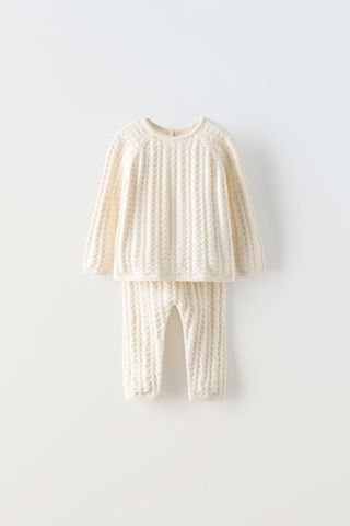 Cotton/silk Knit Set