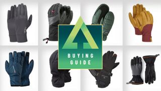 Collage of the best hiking gloves