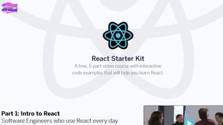 Screenshot says 'React Starter Kit'