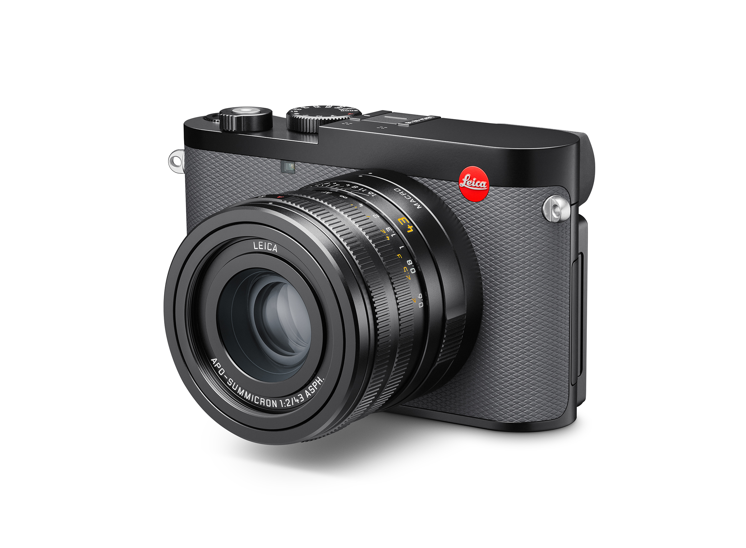 Leica Q3 43 camera on white background