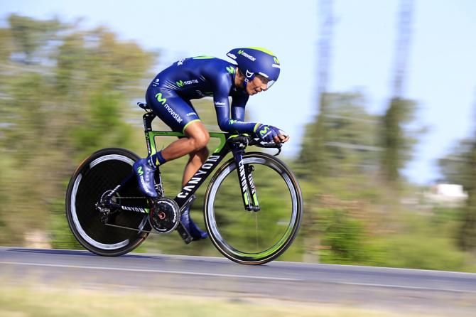 Nairo Quintana (Movistar) powered to the race lead in the Tour de San Luis time trial