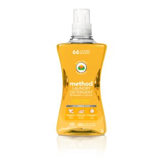 Bottle of Method mango and ginger laundry detergent