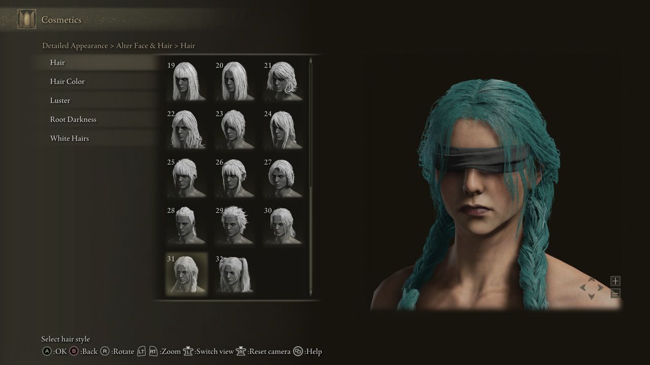 Elden Ring new hairstyle four