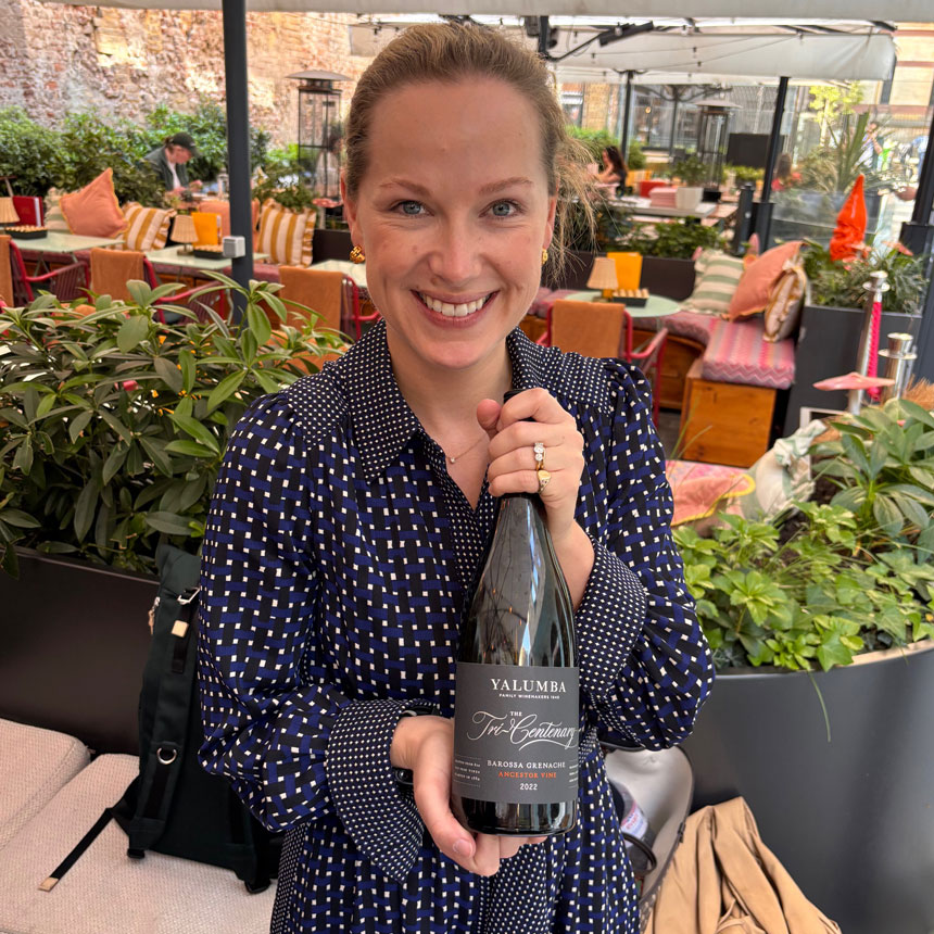 Lucy Hill-Smith of Yalumba at the Next Generation Australian Grenache tasting