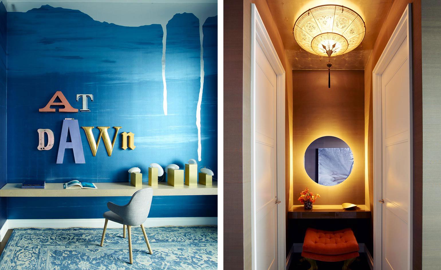 Left, Calico’s ’Satori’ and right, the foyer.