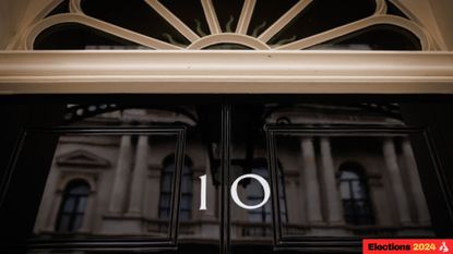 LONDON ENGLAND JUNE 03 The door to 10 Downing Street the official residence of the British Prime Minister Rishi Sunak on June 03 2024 in London England Prime Minister Sunak has announced the UK General Election will be held on July 4th Photo by Dan KitwoodGetty Images