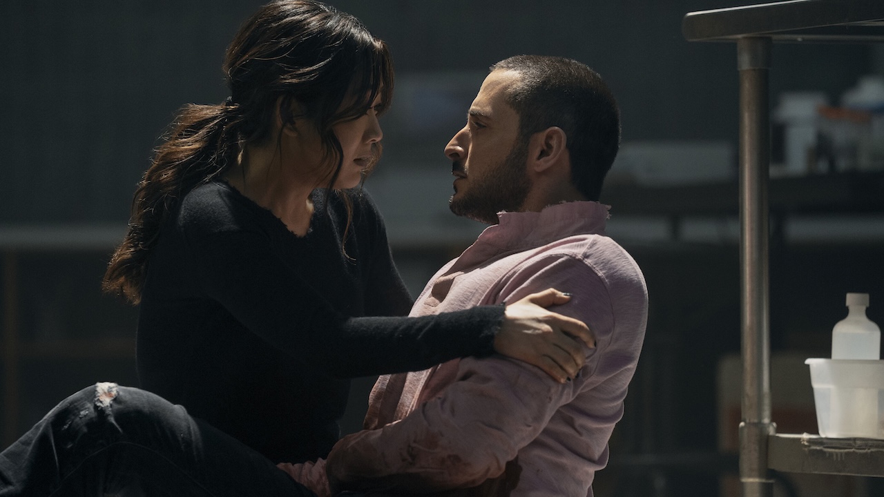 Kimiko holding Frenchie's dying body in The Boys Season 5