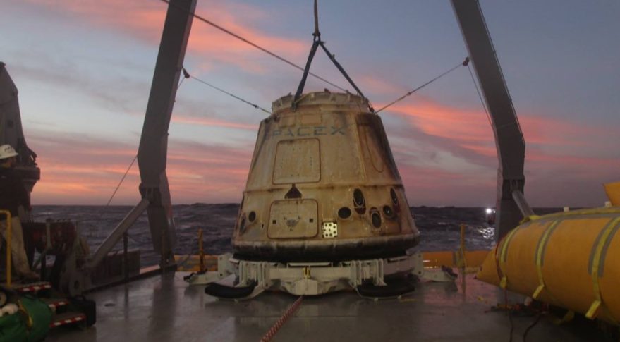 SpaceX Dragon capsule recovery