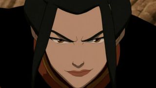 Azula from Avatar: The Last Airbender, smirking.