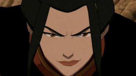 Azula from Avatar: The Last Airbender, smirking.