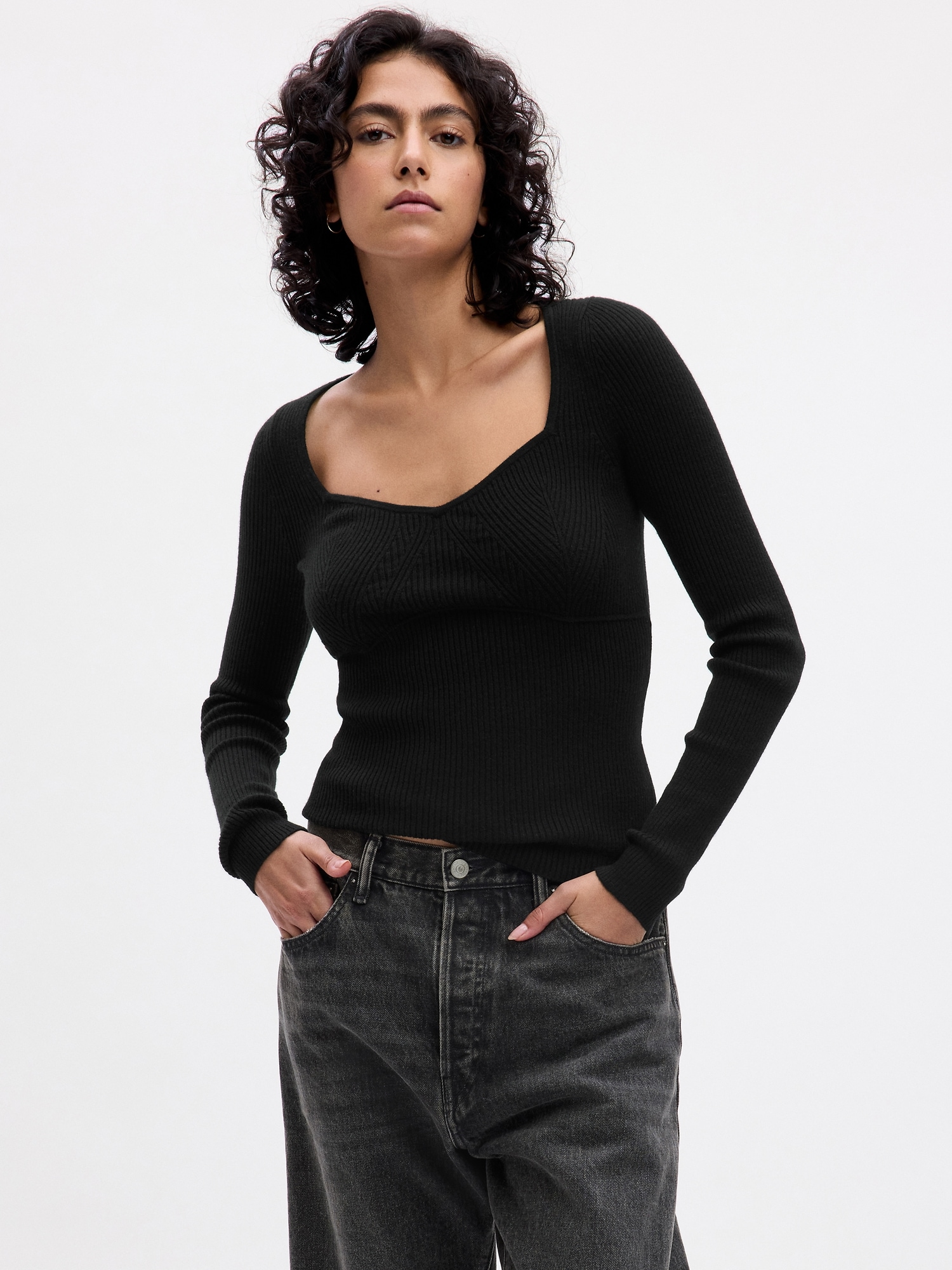 Sweetheart Corset Sweater