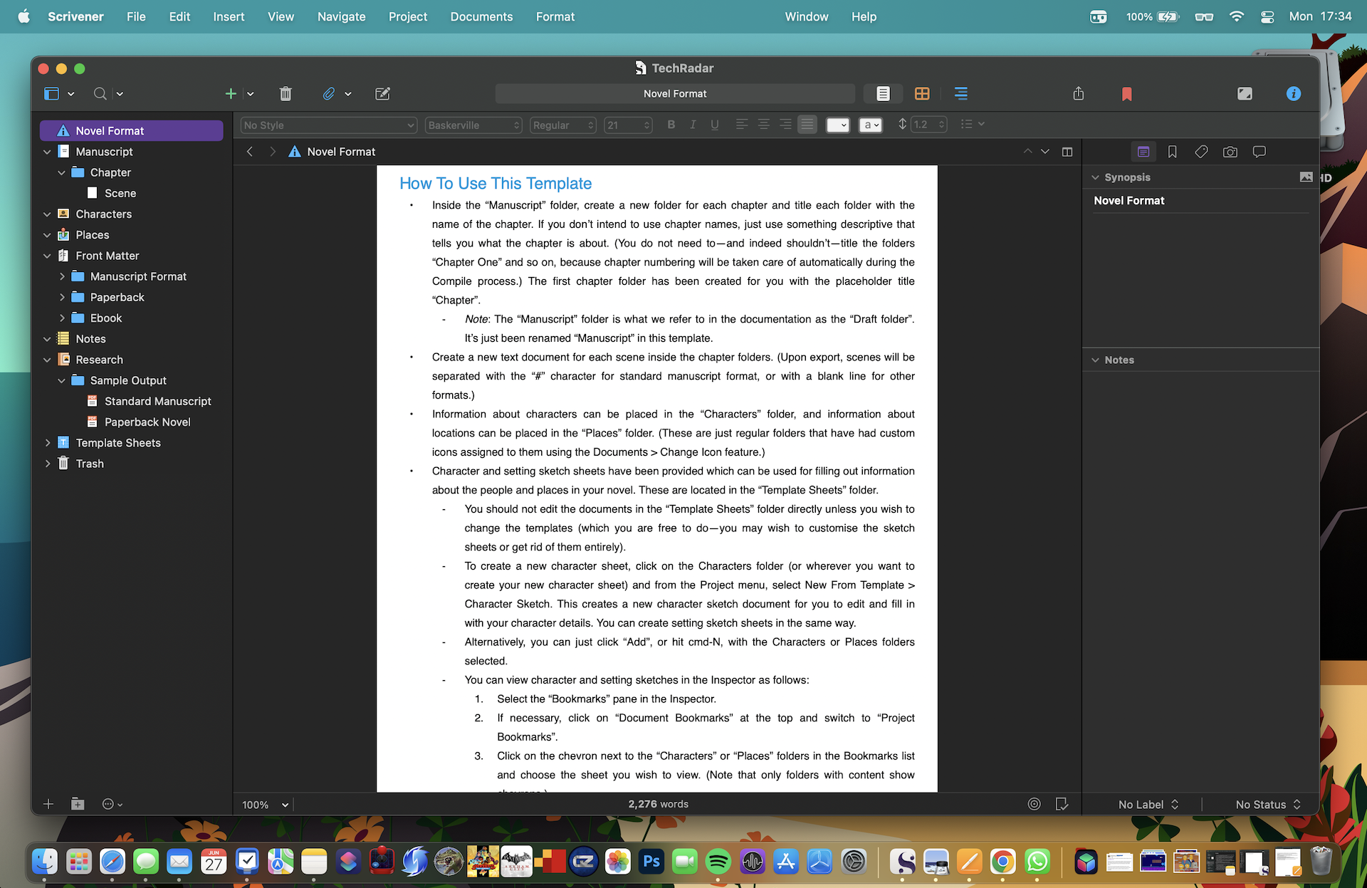 Scrivener op macOS