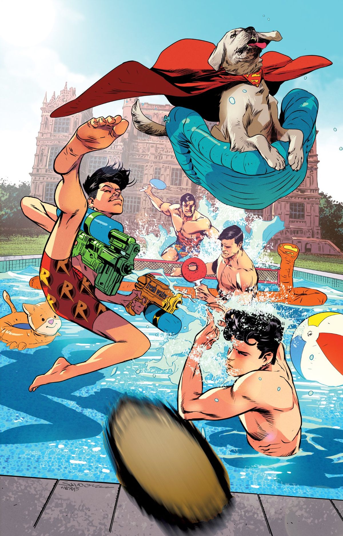DC August 2022 swimsuit variant covers