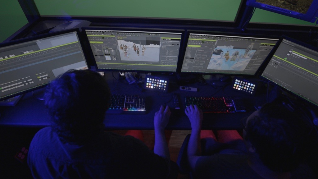 screens with animation workflow