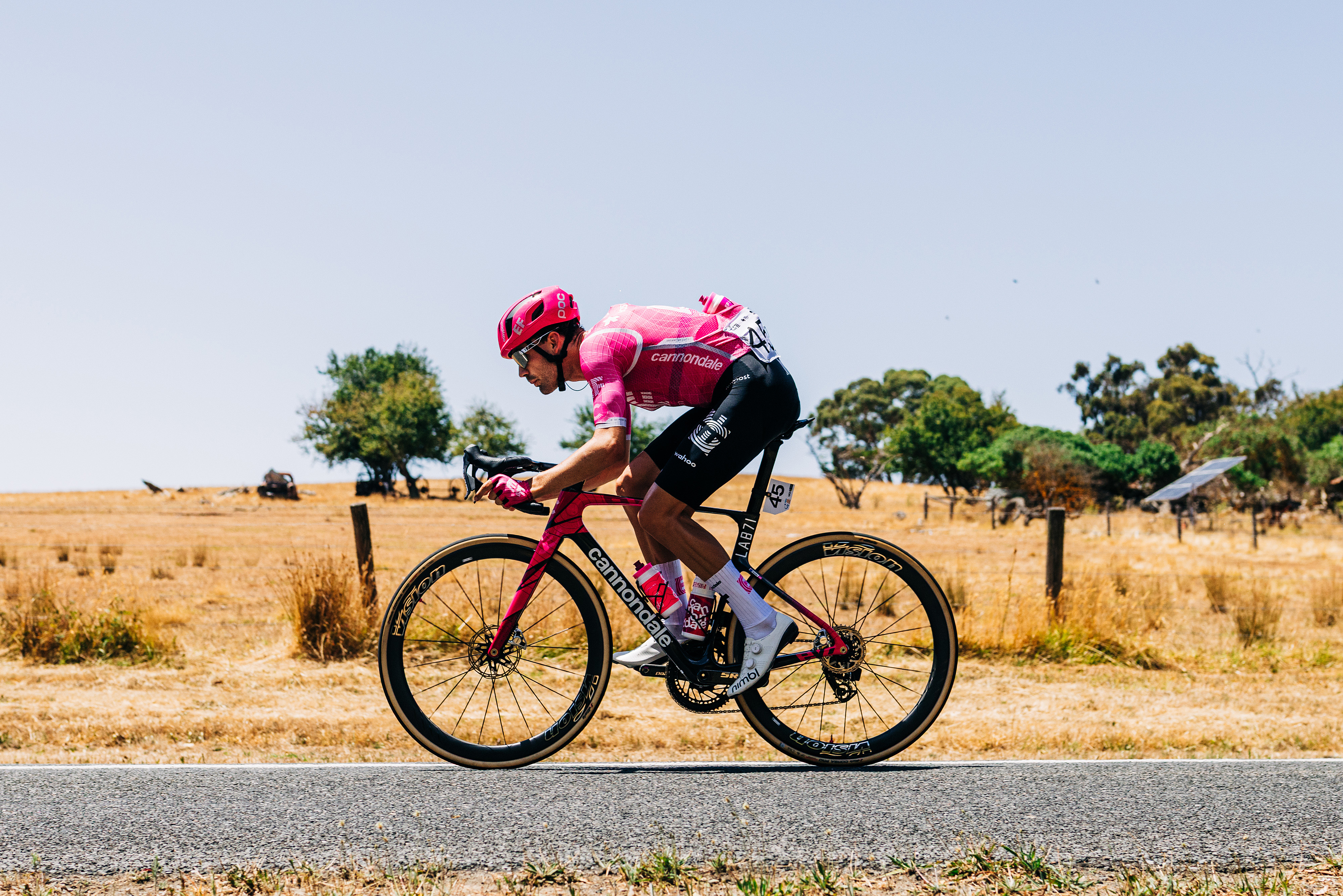 An EF Education-EasyPost rider at the 2026 Tour Down Under