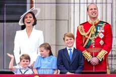 Prince William and Kate Middleton with Prince George, Charlotte and Louis