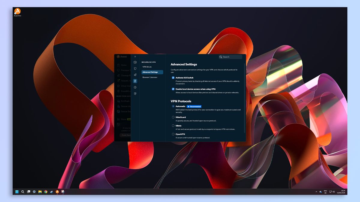 Avast One antivirus software screenshot