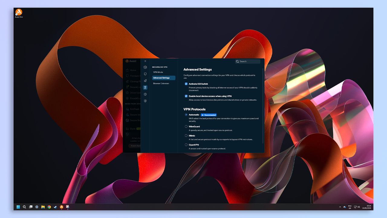 Avast One antivirus software screenshot
