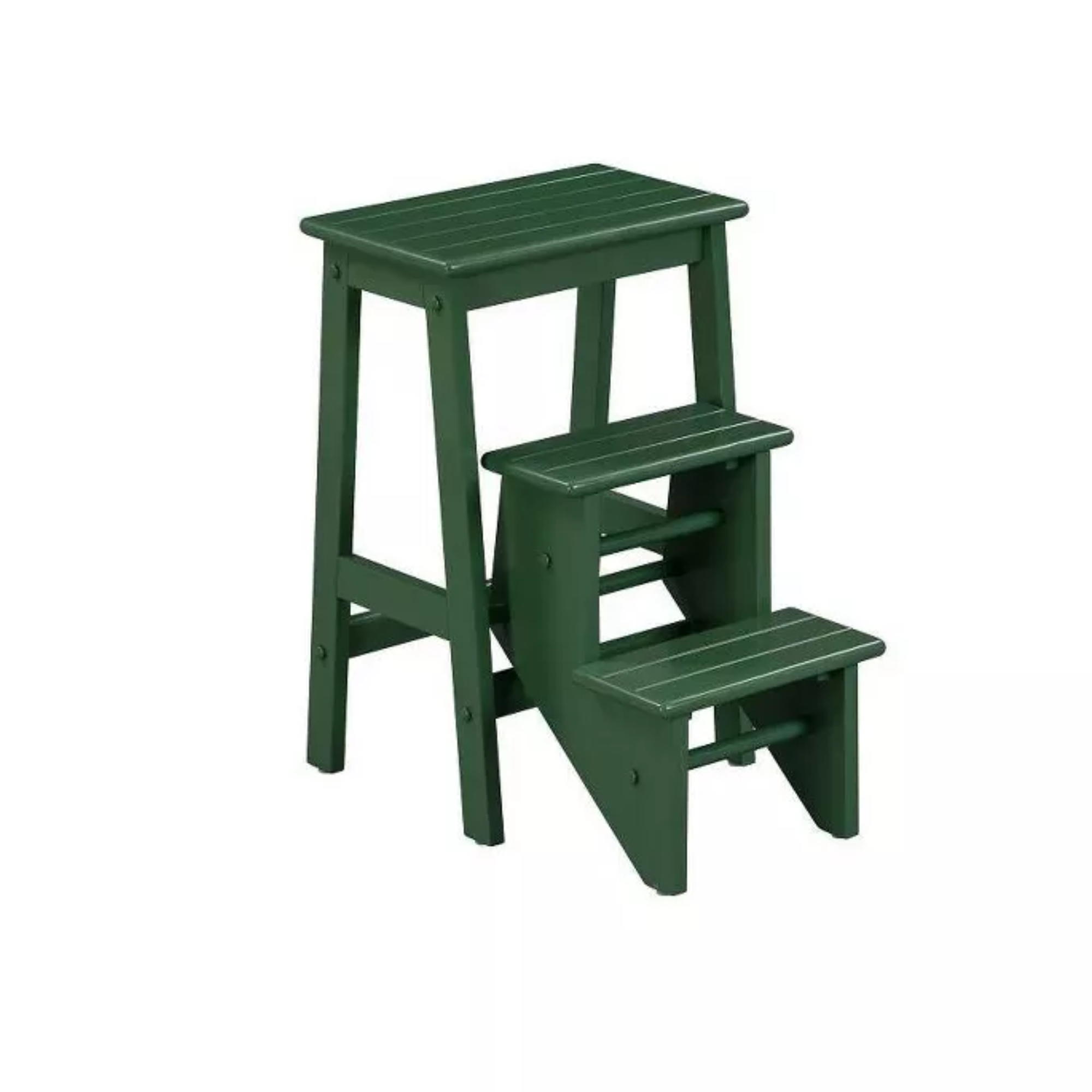 a green step stool