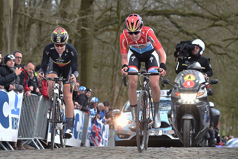 There were several strong attacks on the climbs during Gent-Wevelgem Women