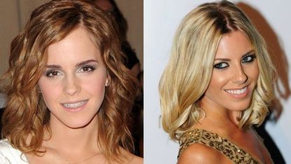 emma watson and mollie king with short hair