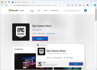Epic Games Store install