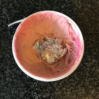 the pink stuff and a roll of foil.