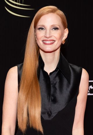 Jessica Chastain attends the "Memory" screening during the 20th Marrakech International Film Festival on November 27, 2023 in Marrakech, Morocco