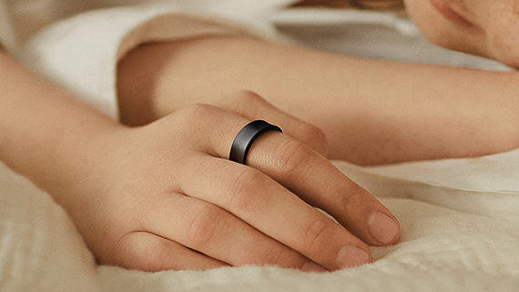 Person sleeping and wearing the Samsung Galaxy Ring