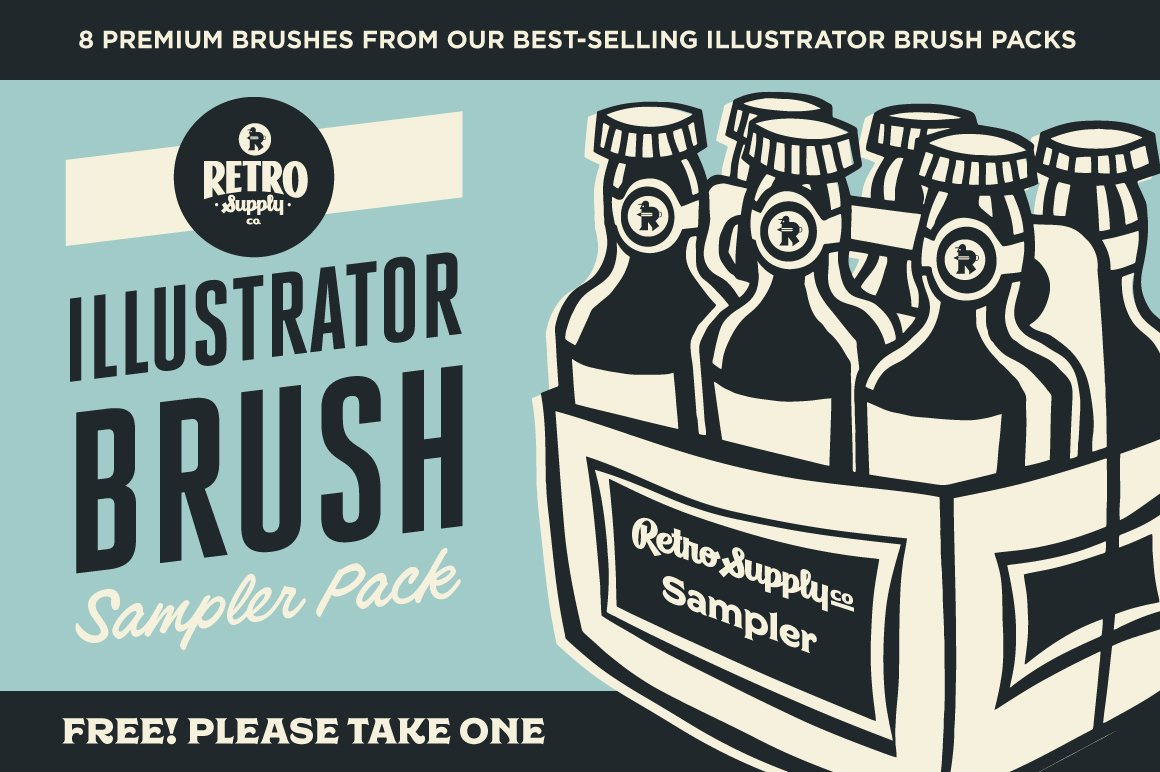 Illustrator brushes: 8 free Illustrator brushes