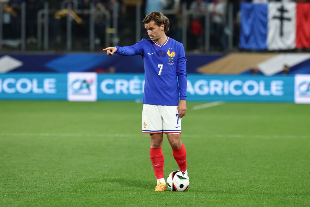 Who is Antoine Griezmann&#039;s wife? France Euro 2024 squad Antoine Griezmann #7 of France is getting lined up for a free kick during the International Friendly match between France and Luxembourg at Stade Saint-Symphorien on June 5, 2024 in Metz, France. (Photo by Catherine Steenkeste/Getty Images)