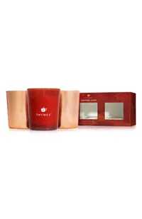 Thymes Simmered Cider Aromatic Votive Trio