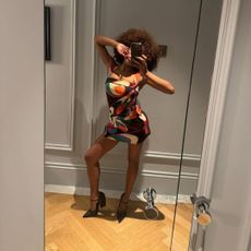 Marie-Victoire in a Pucci mini dress