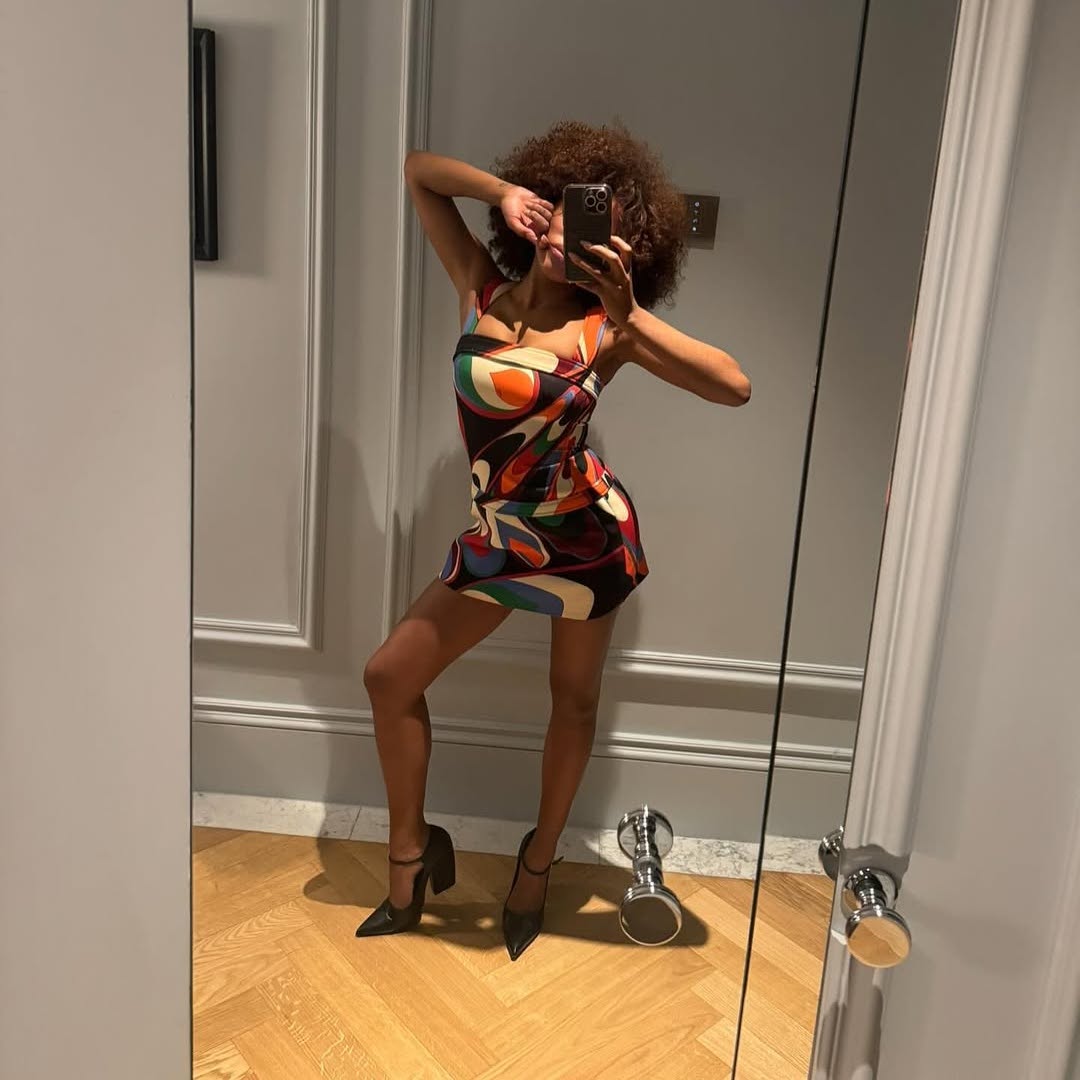 Marie-Victoire in a Pucci mini dress