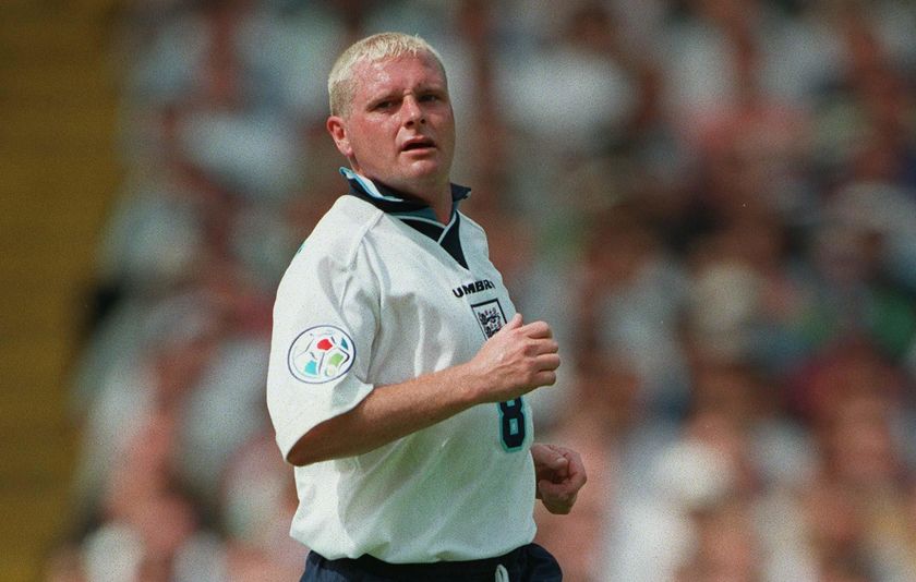 Paul Gascoigne of England at Euro 96