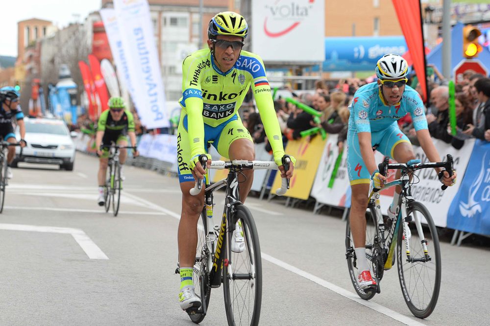 Alberto Contador and Fabio Aru finish fourth and fifth.