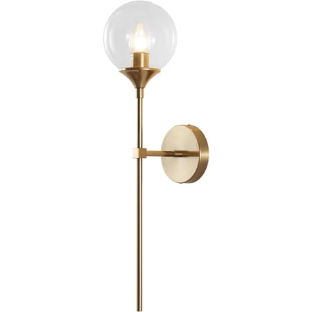 Kco Lighting Clear Bubble Glass Wall Light Modern Globe Round Sconces Wall Sconce