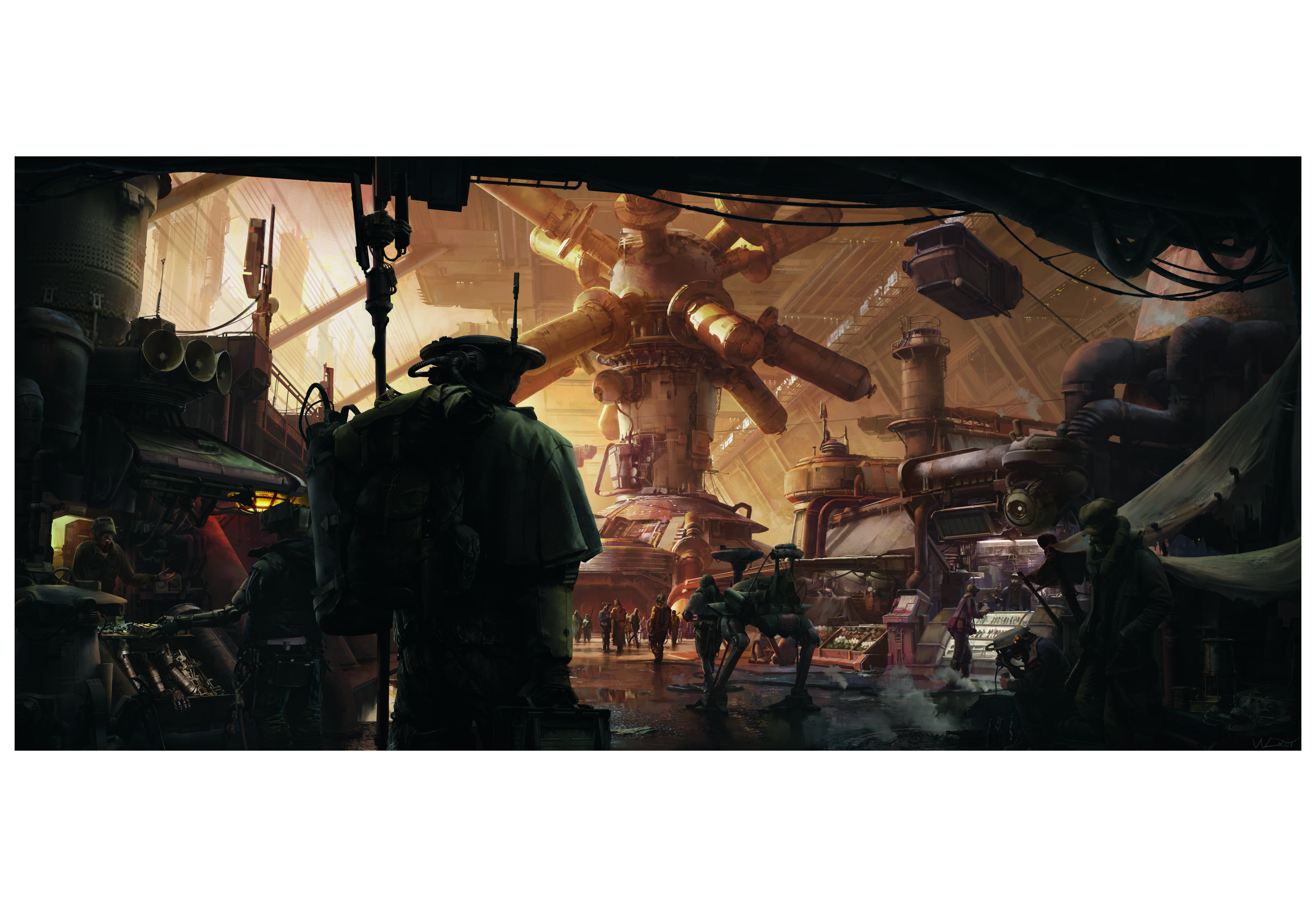 Concept art for a video game 