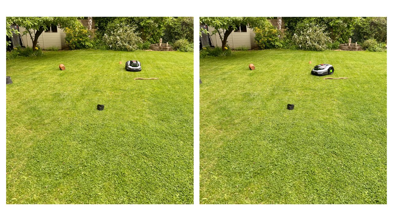EGO AURA-R2 robot mower on my lawn full test
