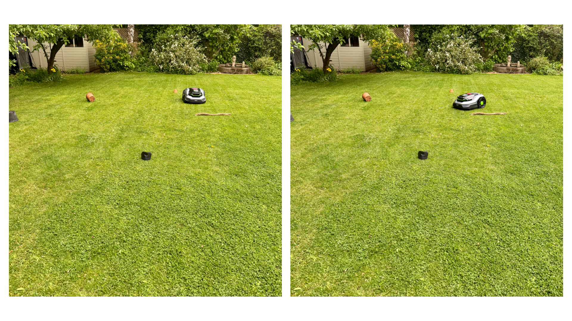 EGO AURA-R2 robot mower on my lawn full test
