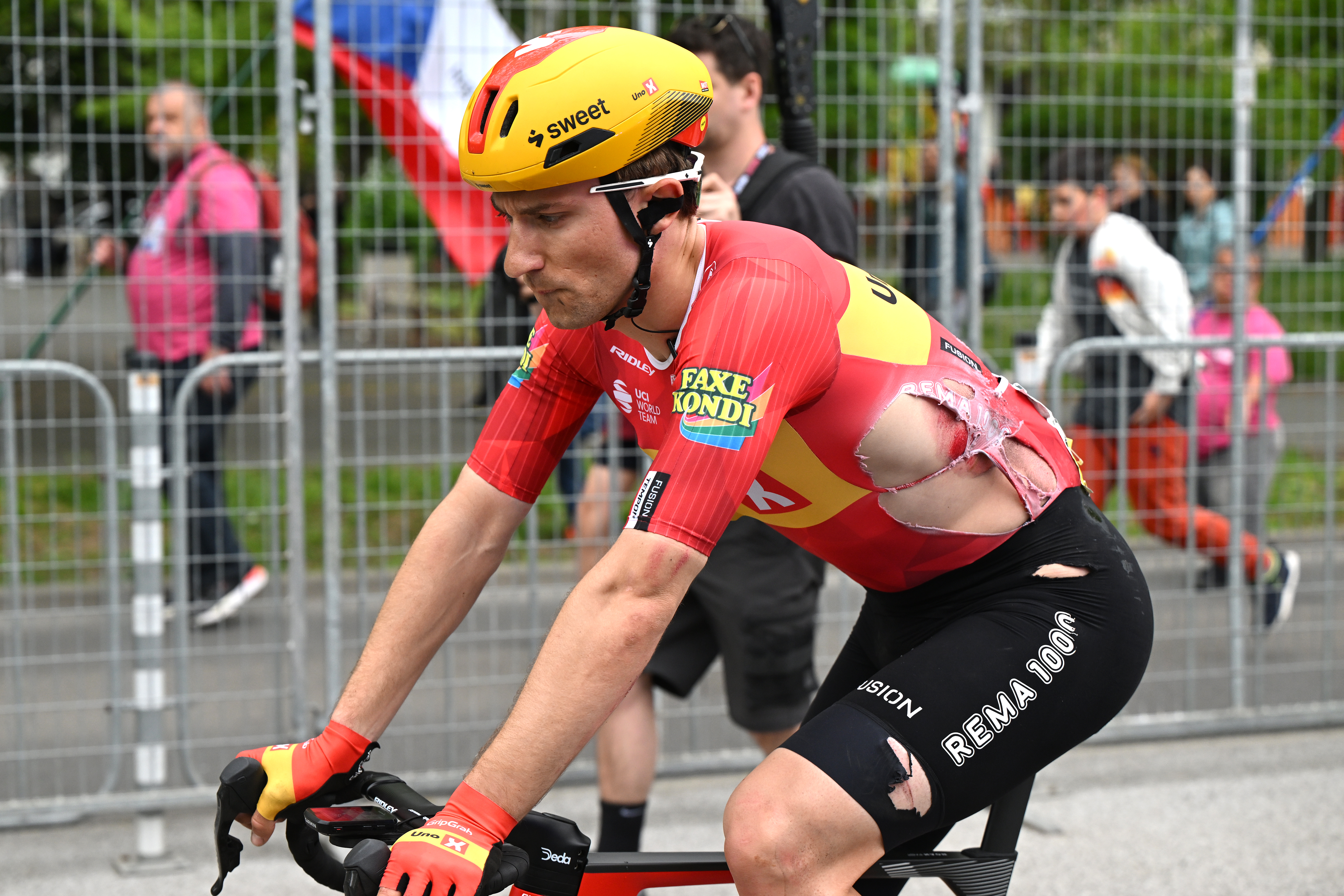 Erlend Blikra at the Giro d'Italia